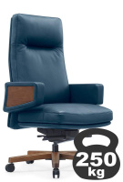 Кресло RV DESIGN Рафаэль (Rafael) A2119 кожа синяя